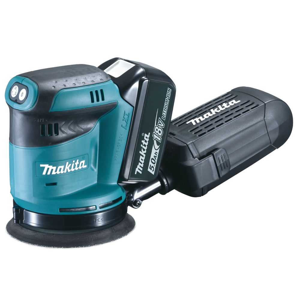 Makita DBO180RTJ Akku-Exzenterschleifer 18V 125 mm
