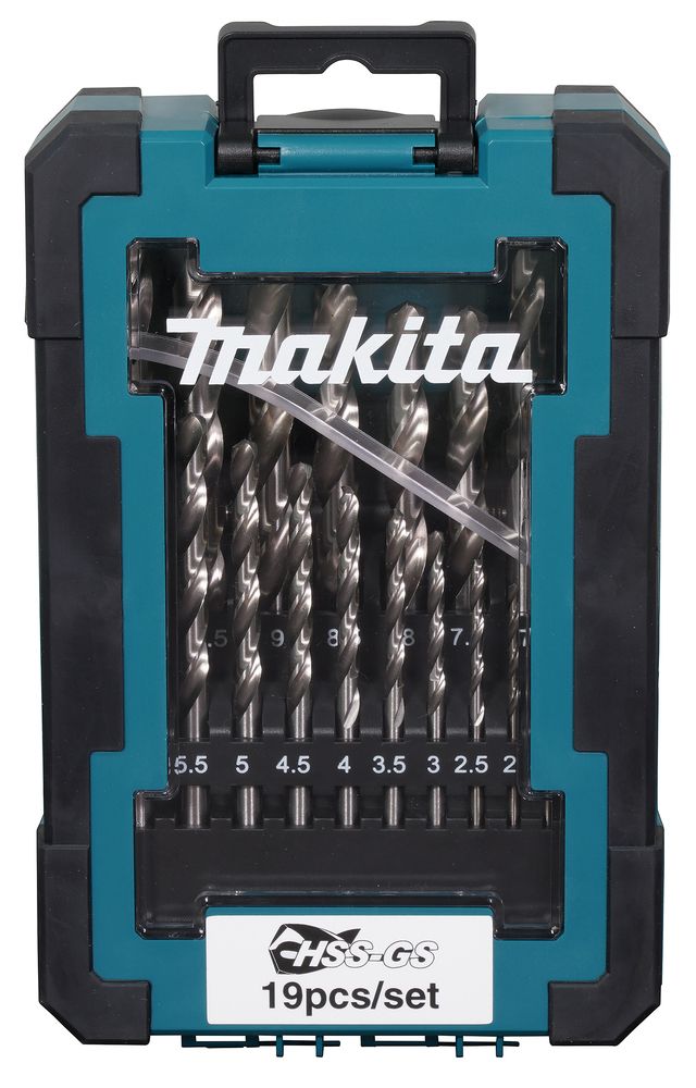 Makita D-78352 HSS-GS Metallbohrer-Set 19-tlg. 1-10 mm