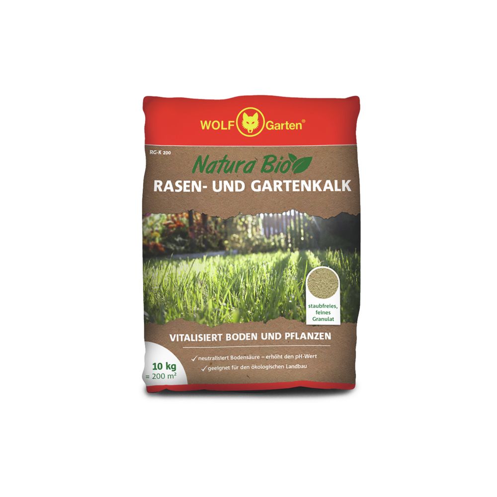 WOLF-Garten NaturaBio P744 Rasen- & Gartenkalk 10 kg